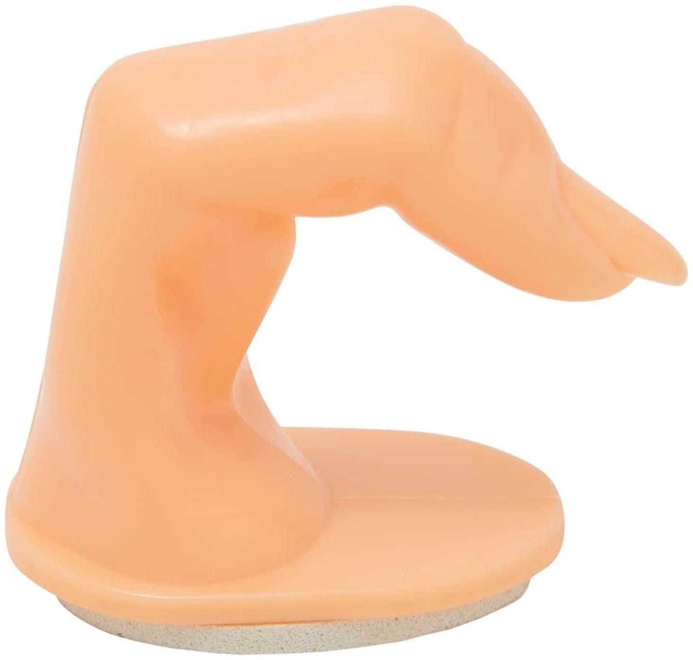 Палец тренировочный для маникюра, на клеевой основе, цвет бежевый