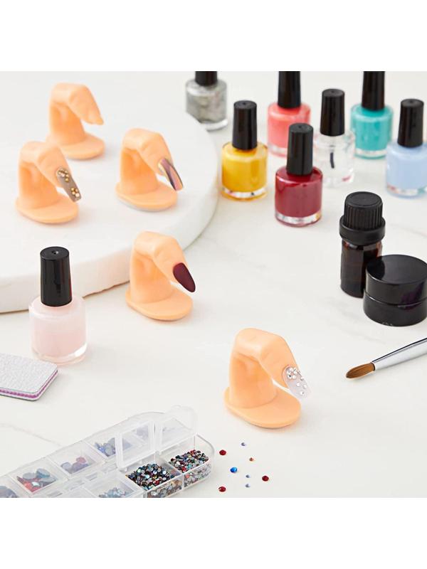 Палец тренировочный для маникюра, на клеевой основе, цвет бежевый