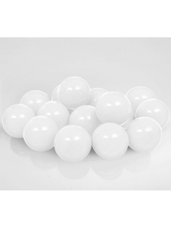 Шарики для сухого бассейна с рисунком, диаметр шара 7,5 см, набор 150 штук, цвет белый