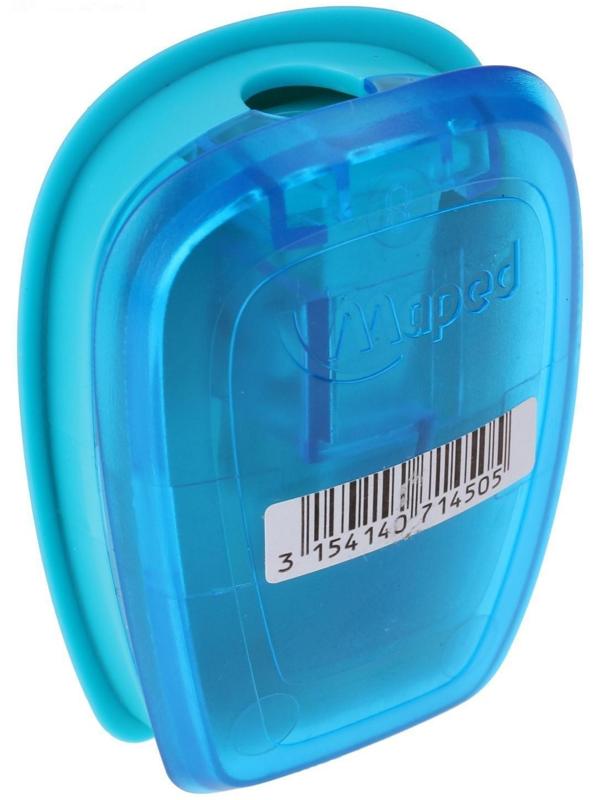 Точилка 1 отверстие с контейнером Maped Pulse, в блистере, микс