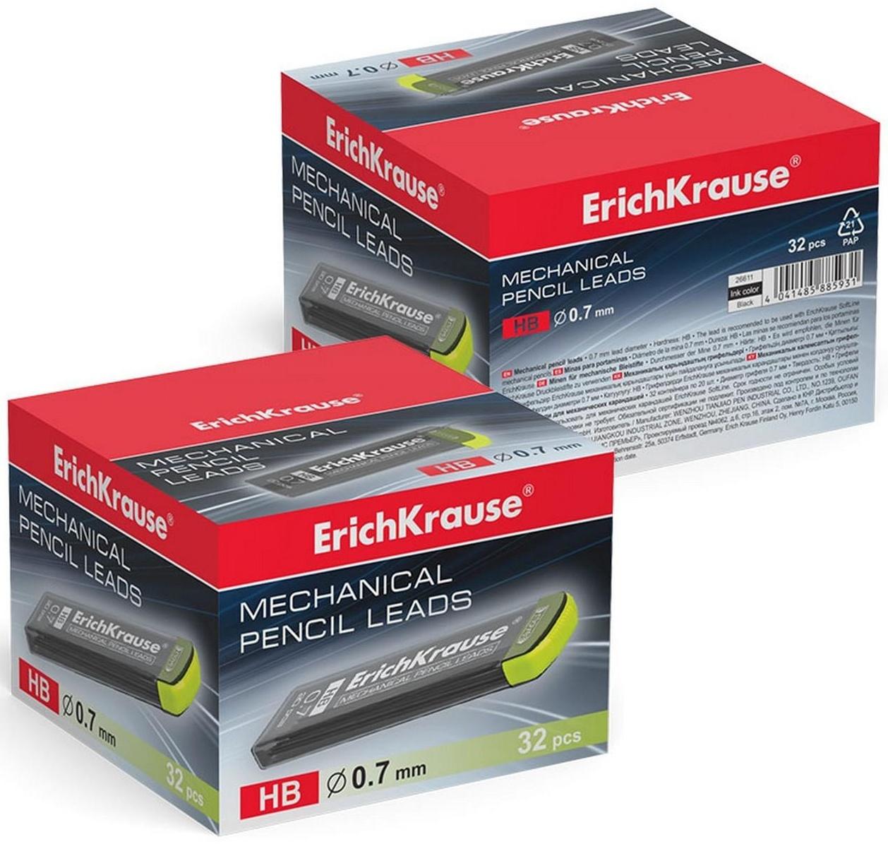 Набор грифелей для механических карандашей HB, 0.7 мм, ErichKrause Megapolis Concept