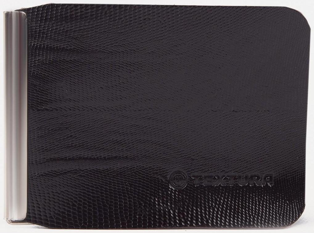 Зажим для купюр, с металлическим зажимом, игуана, цвет коричневый