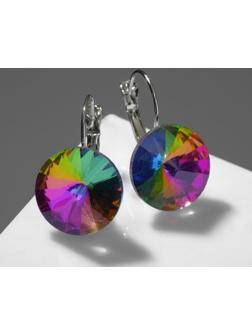 Серьги со стразами 