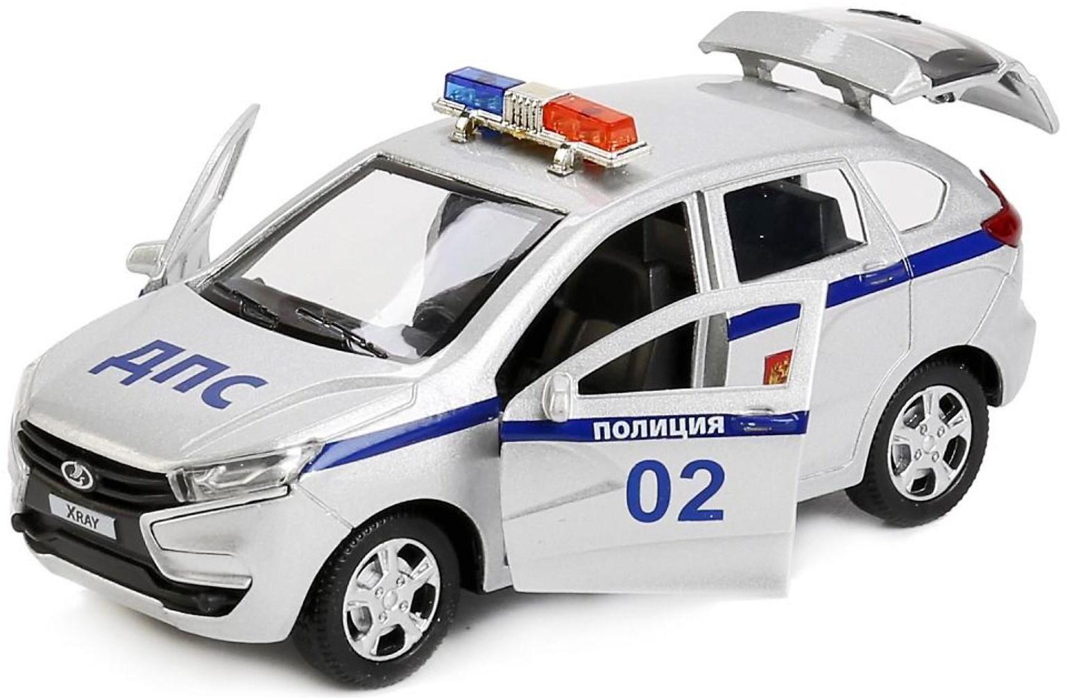 Машина металлическая инерционная Lada Xray, 12 см