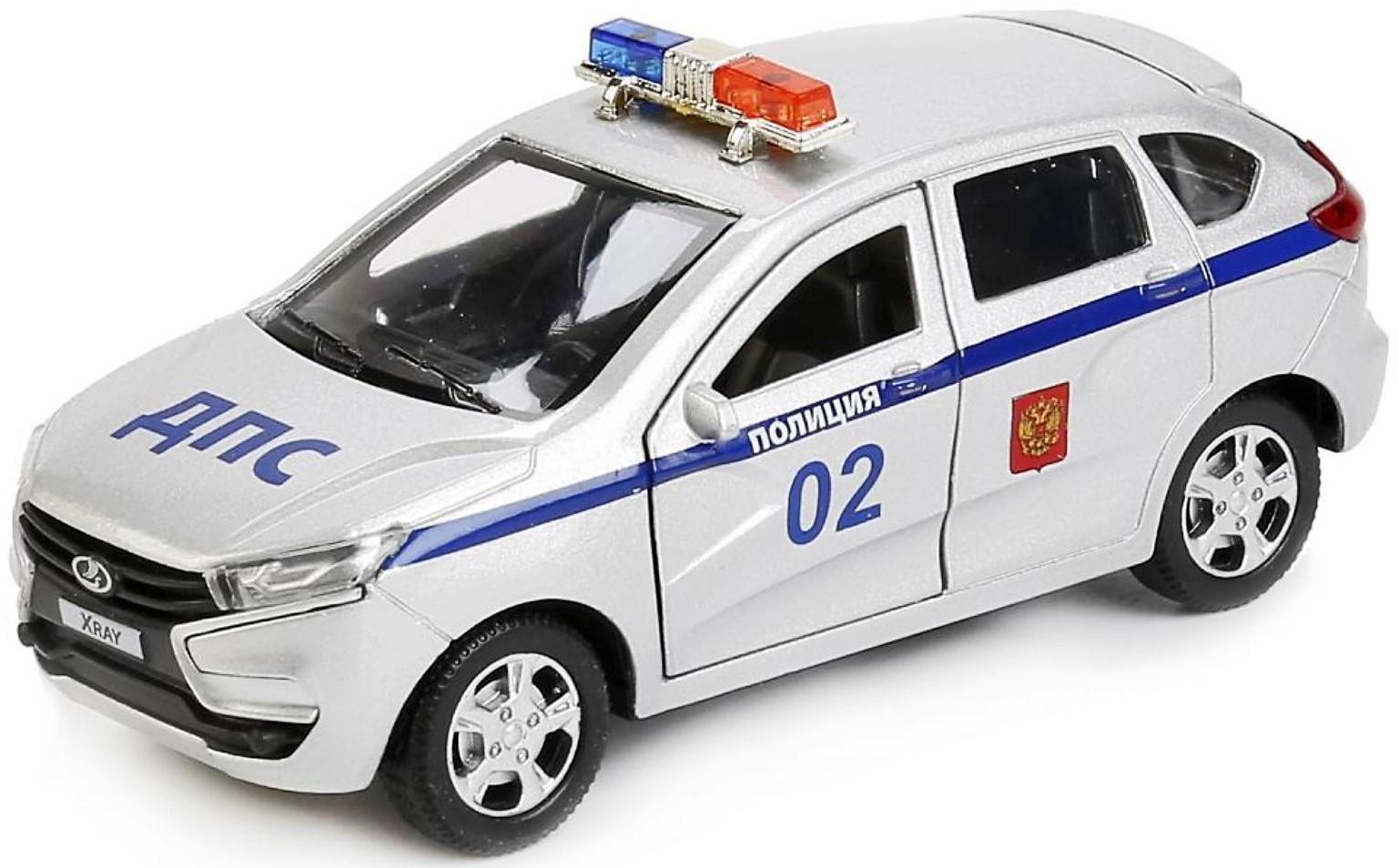 Машина металлическая инерционная Lada Xray, 12 см