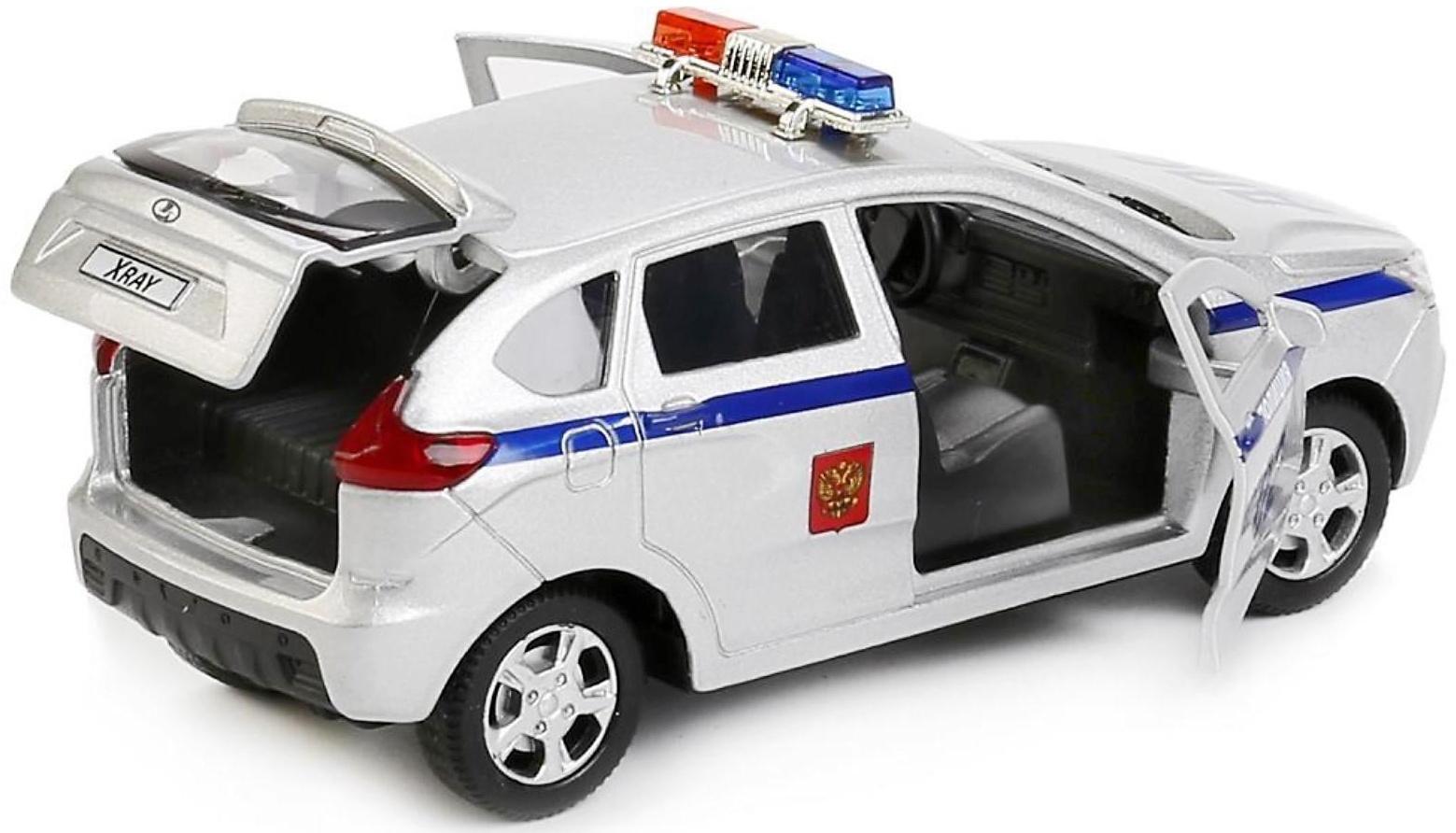 Машина металлическая инерционная Lada Xray, 12 см