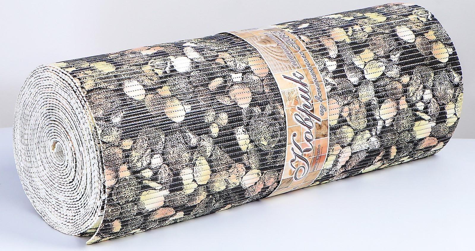 Коврик для ванной комнаты «Галька», ширина 1,3 м, рулон 15 м