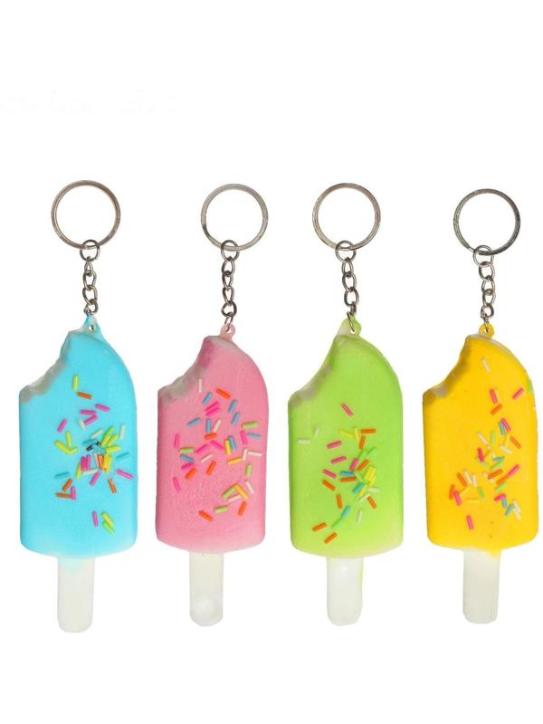 Мялка-сквиши «Эскимо», на брелоке, цвета МИКС