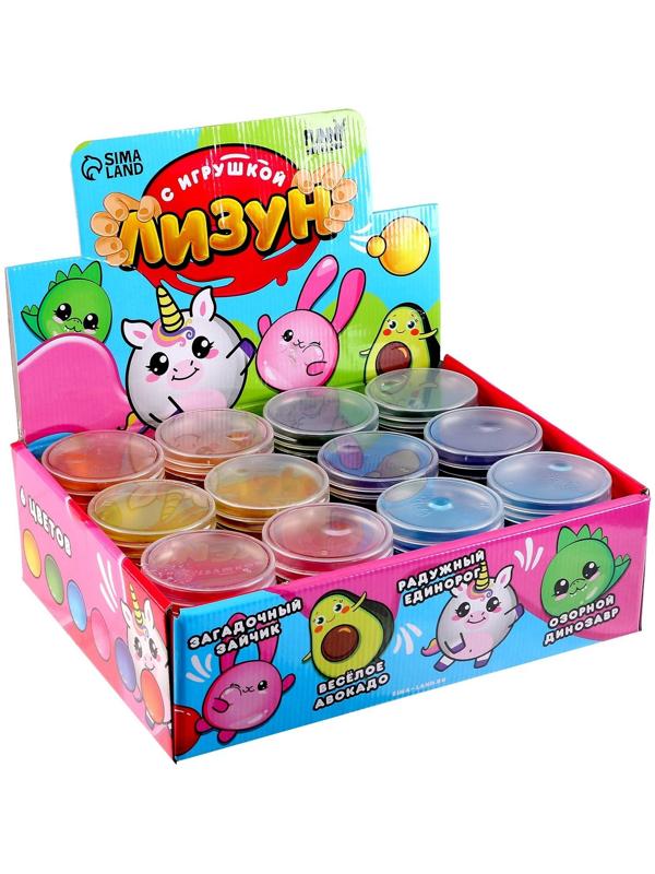 Лизун «Единорог», твёрдый, цвета МИКС