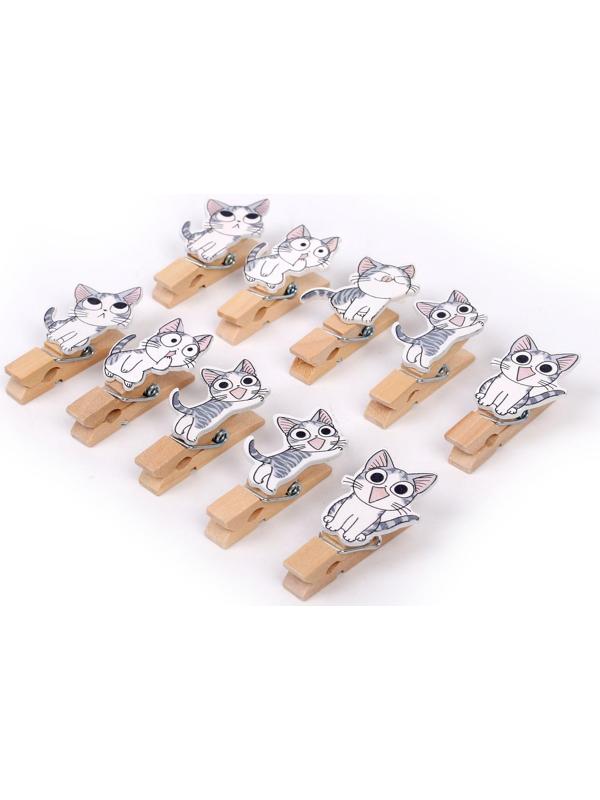 Набор для фото и декора «Котята», в наборе прищепки 10 шт., верёвка 100 см