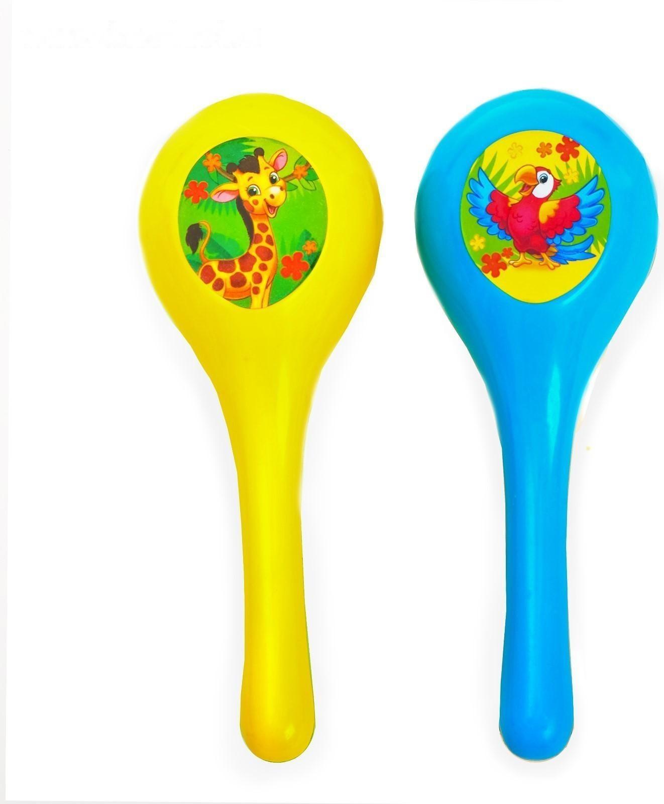 Набор музыкальных инструментов «Весёлый зоопарк»: бубен, 2 маракаса, губная гармошка