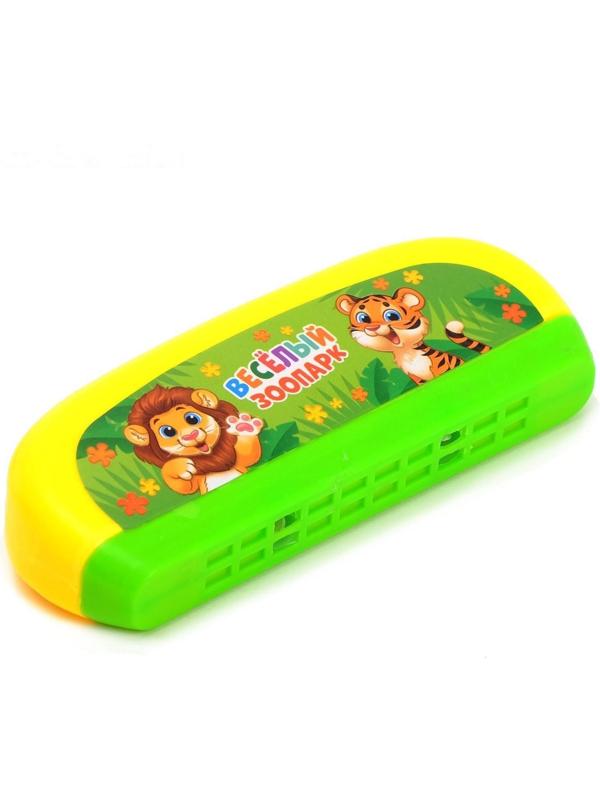 Набор музыкальных инструментов «Весёлый зоопарк»: бубен, 2 маракаса, губная гармошка