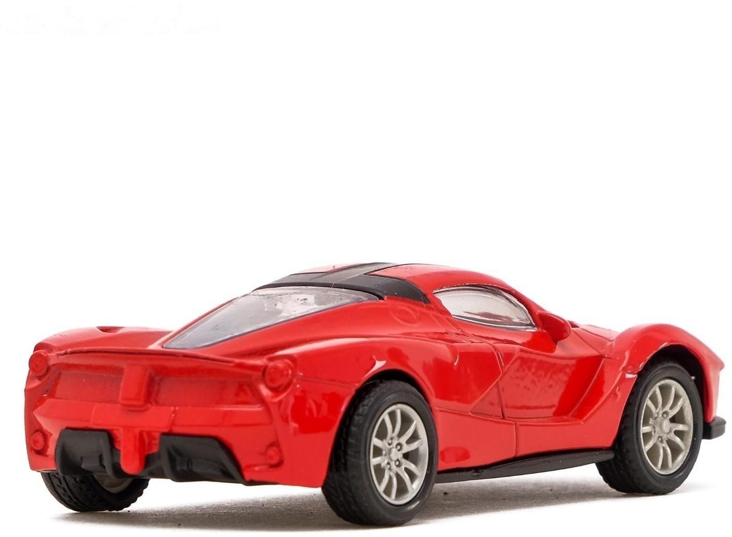 Машина металлическая «Спорт», инерционная, масштаб 1:43, цвет красный