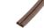 Уплотнитель резиновый ТУНДРА, профиль D, размер 9х8 мм, коричневый, в упаковке 10 м
