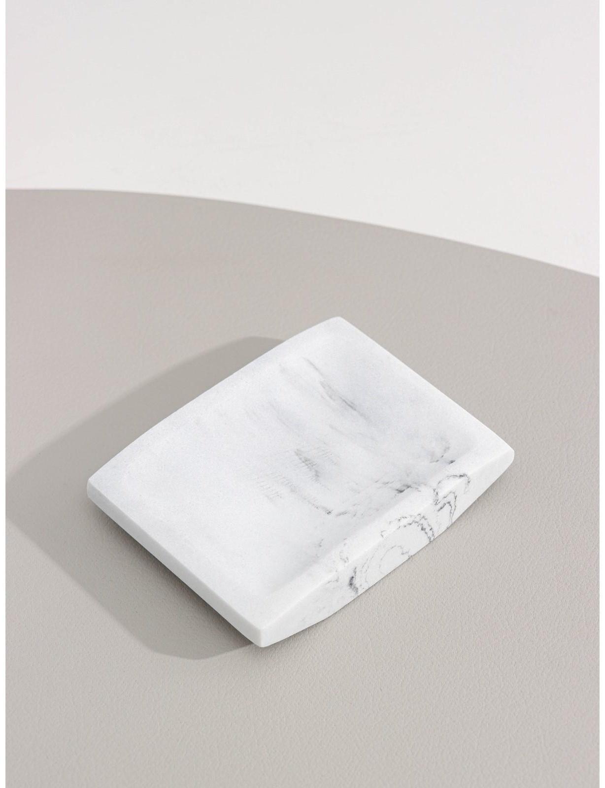 Набор аксессуаров для ванной комнаты «Мрамор», 4 предмета (дозатор 190 мл, мыльница, 2 стакана 290 мл)