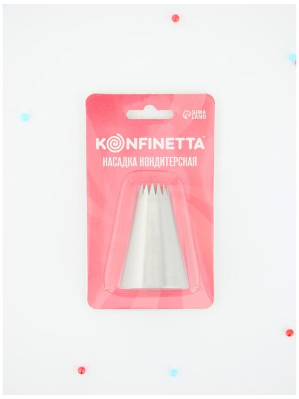 Насадка кондитерская «Французская звезда», d=3,4 см, выход 1,4 см, нержавеющая сталь