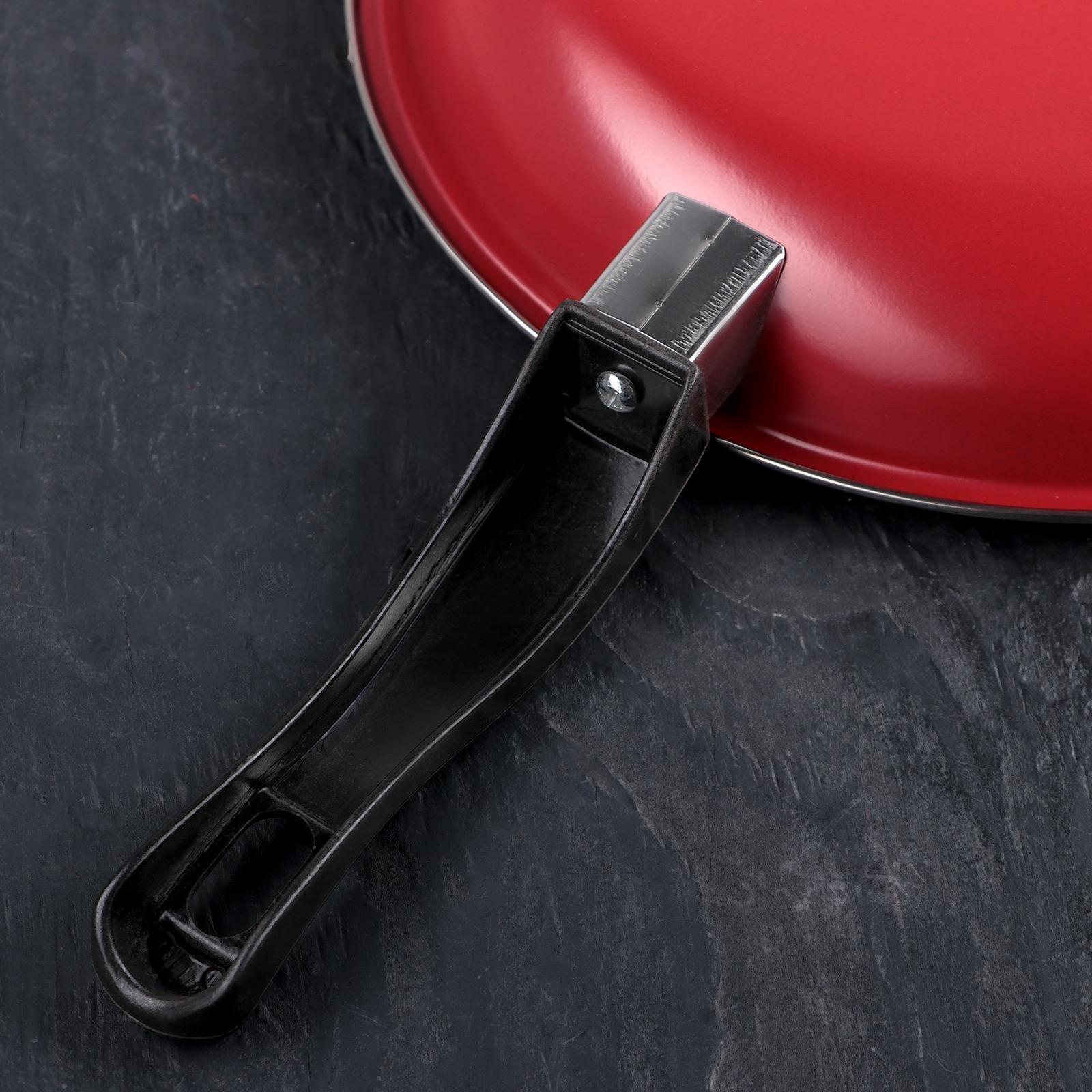 Набор сковород «Жаклин», 3 предмета: 20/25/30×4 см, антипригарное покрытие, цвет чёрный