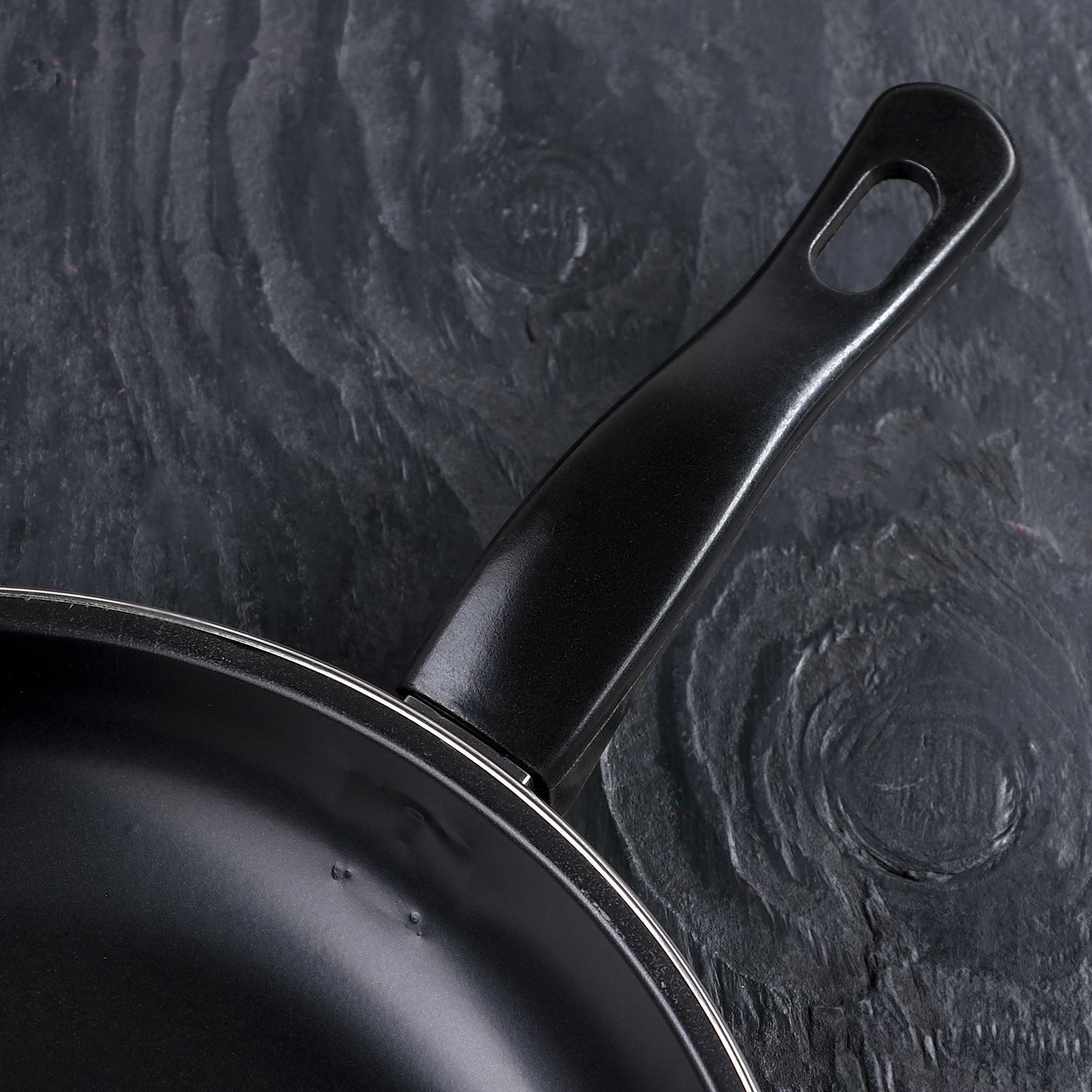 Набор сковород «Жаклин», 3 предмета: 20/25/30×4 см, антипригарное покрытие, цвет чёрный