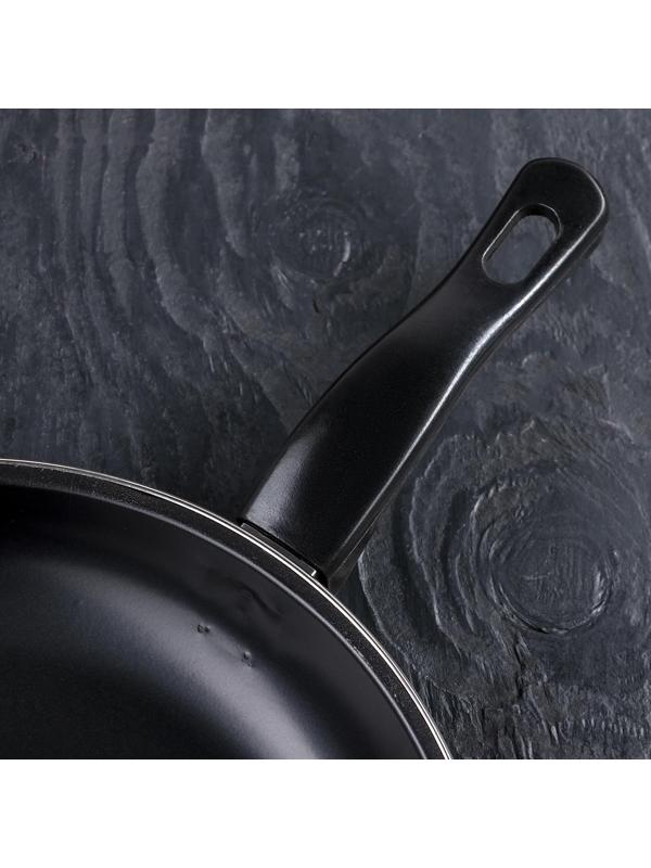 Набор сковород «Жаклин», 3 предмета: 20/25/30×4 см, антипригарное покрытие, цвет чёрный