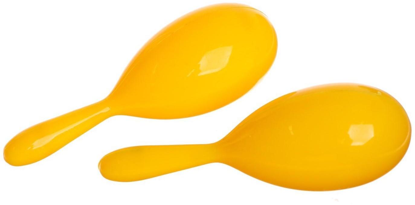 Детский музыкальный инструмент «Маракас», 2 шт., цвет жёлтый