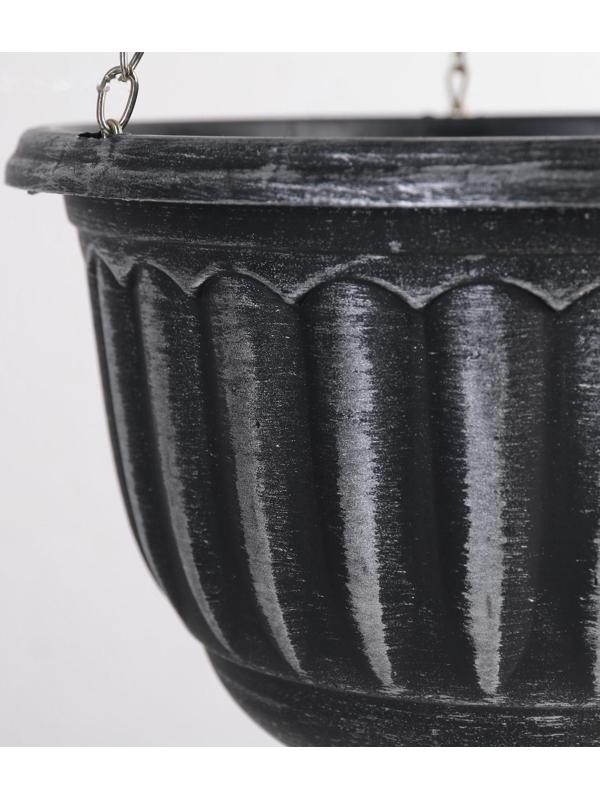 Кашпо пластиковое для цветов подвесное с дренажной сеткой «Шебби», 2,3 л, цвет МИКС