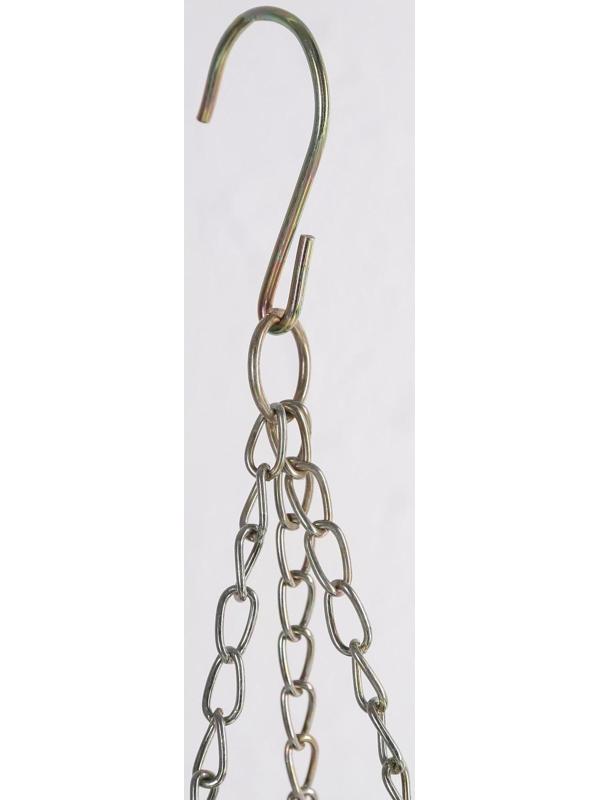 Кашпо пластиковое для цветов подвесное с дренажной сеткой «Шебби», 2,3 л, цвет МИКС