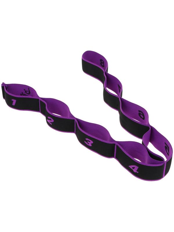 Эспандер-лента эластичная с захватами 90 х 4 см, MEDIUM, цвет фиолетовый