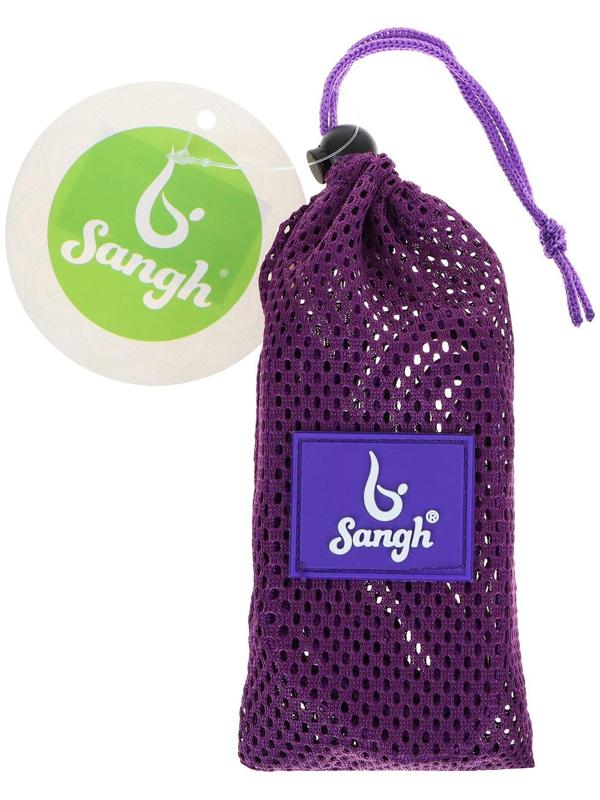 Эспандер-лента эластичная с захватами 90 х 4 см, MEDIUM, цвет фиолетовый