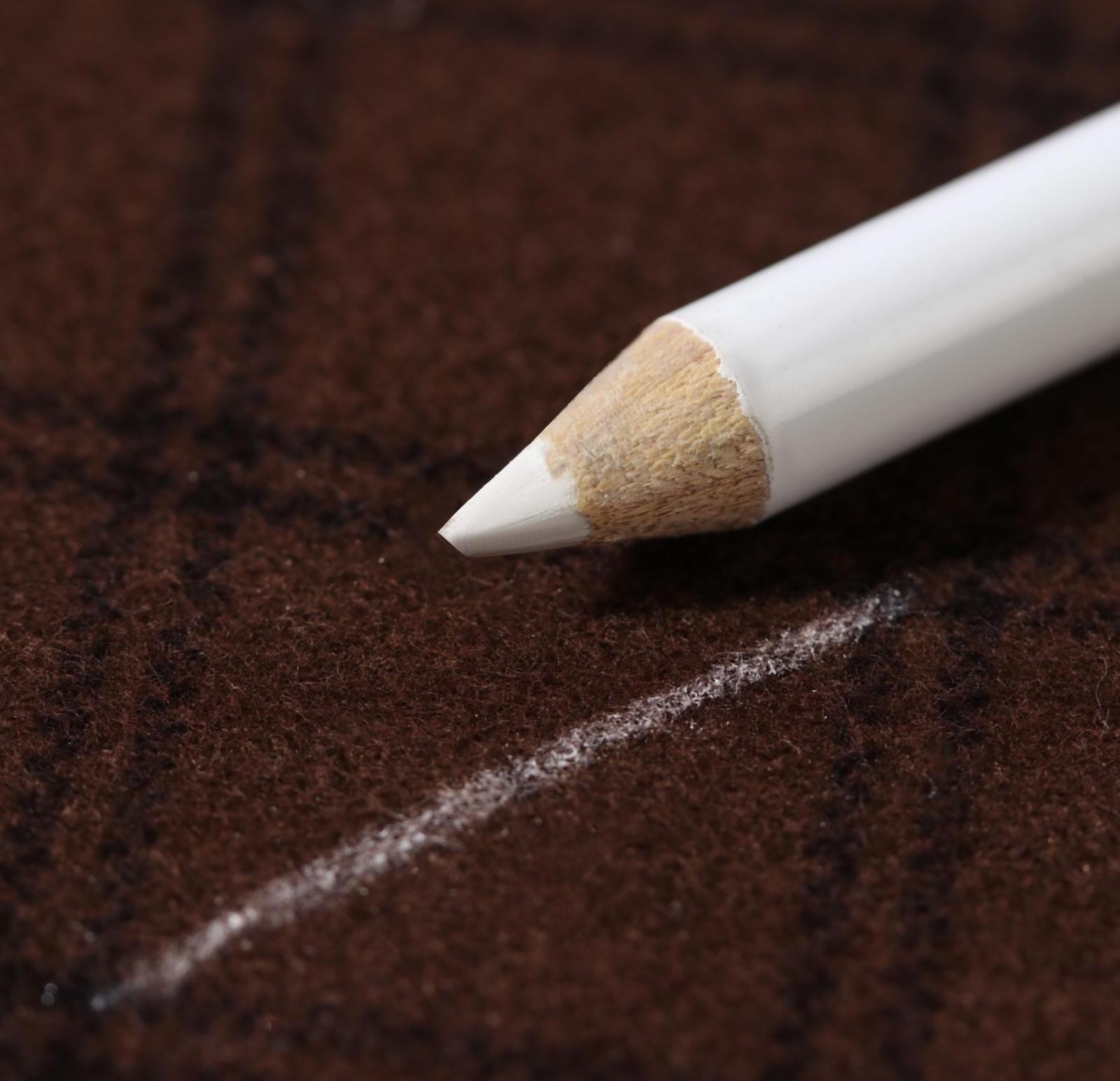 Карандаши для ткани, 8,5 см, 3 шт, цвет белый