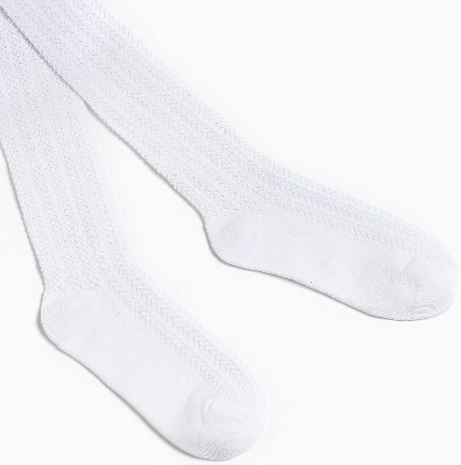 Колготки детские, цвет белый, рост 110-116