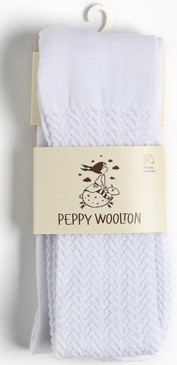 Колготки детские, цвет белый, рост 110-116