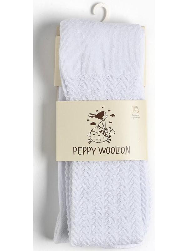 Колготки детские, цвет белый, рост 110-116