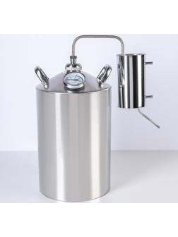 Дистиллятор, 12 л, горло 40 мм, с термометром, клапан