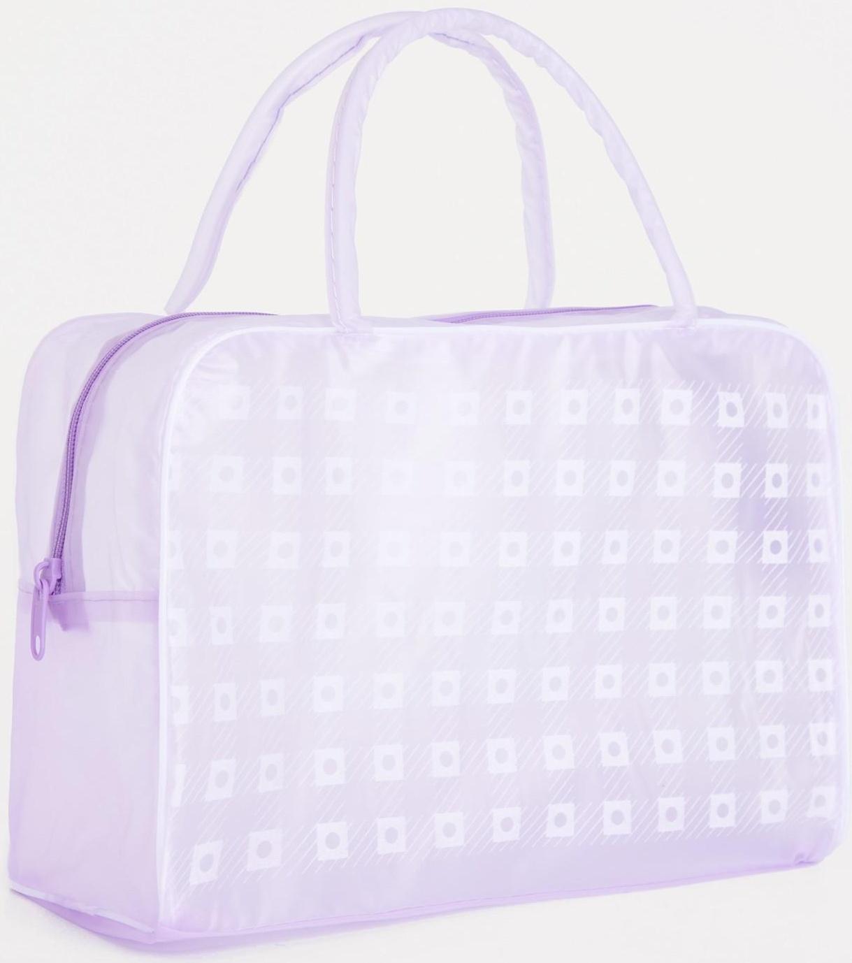 Косметичка на молнии, цвет фиолетовый