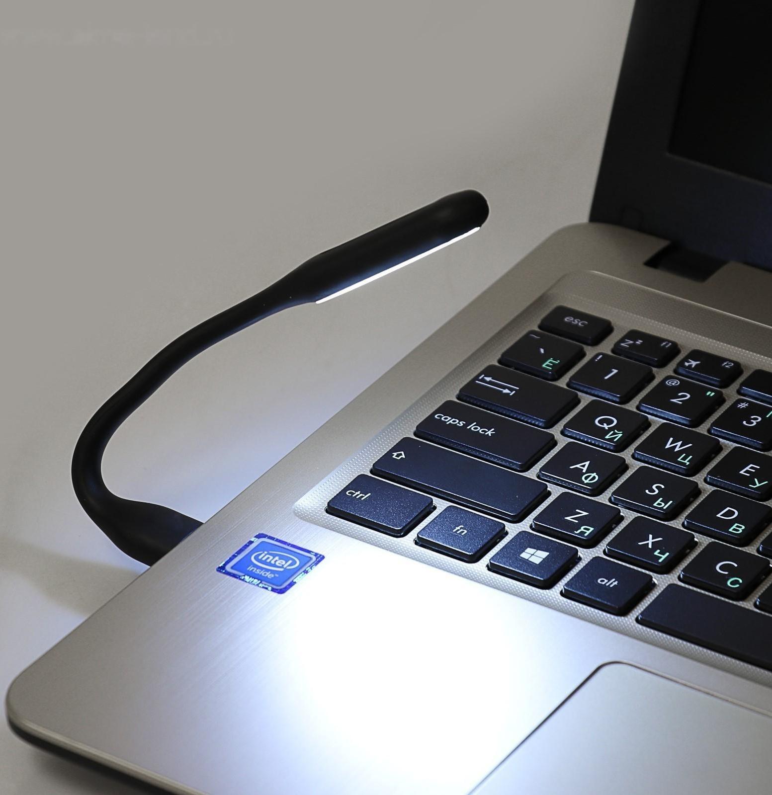 Светильник светодиодный LuazON A-05, USB, гибкий, 5 ватт, 6 диодов, чёрный