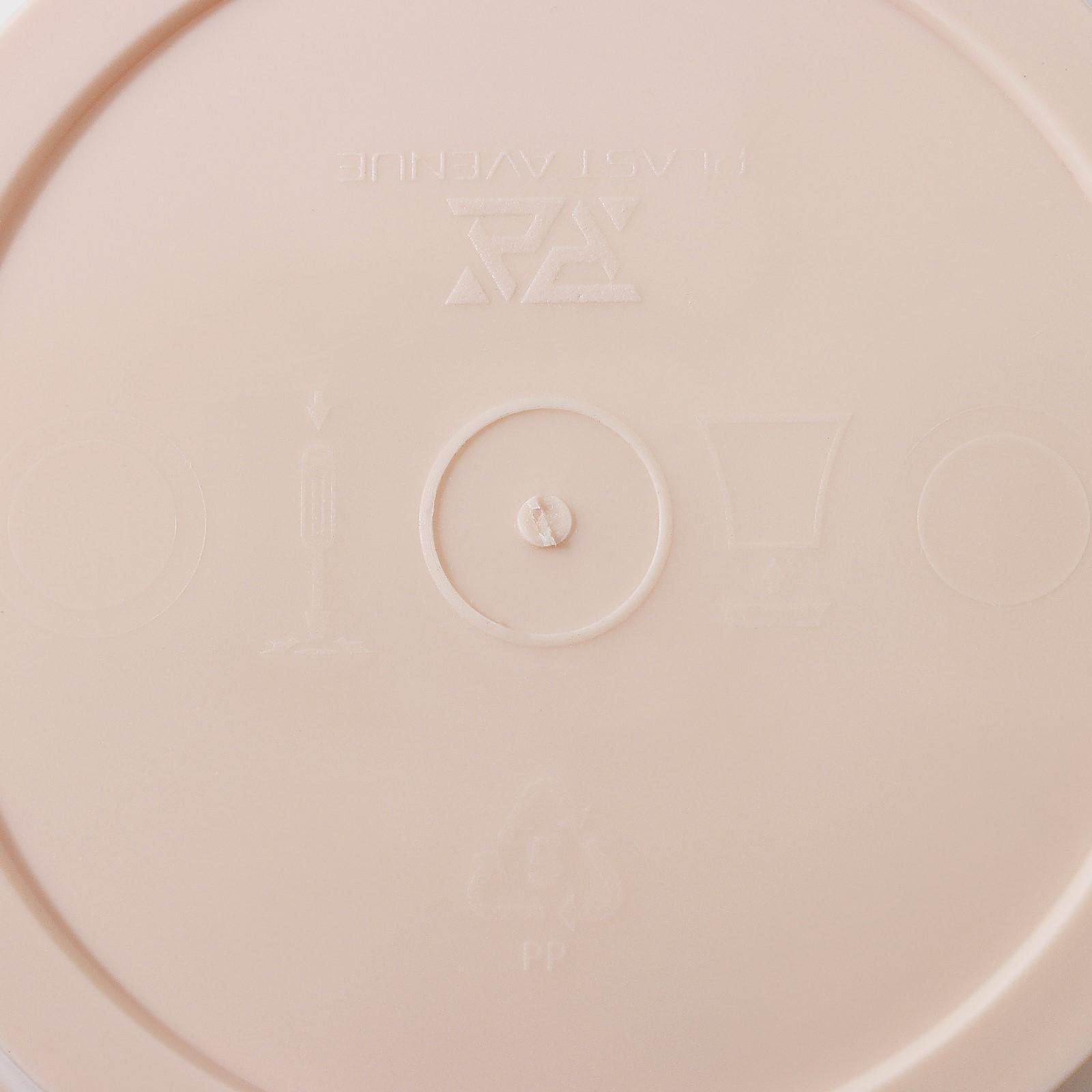 Кашпо для цветов со вставкой «Порто», 3,5 л, цвет жемчужный