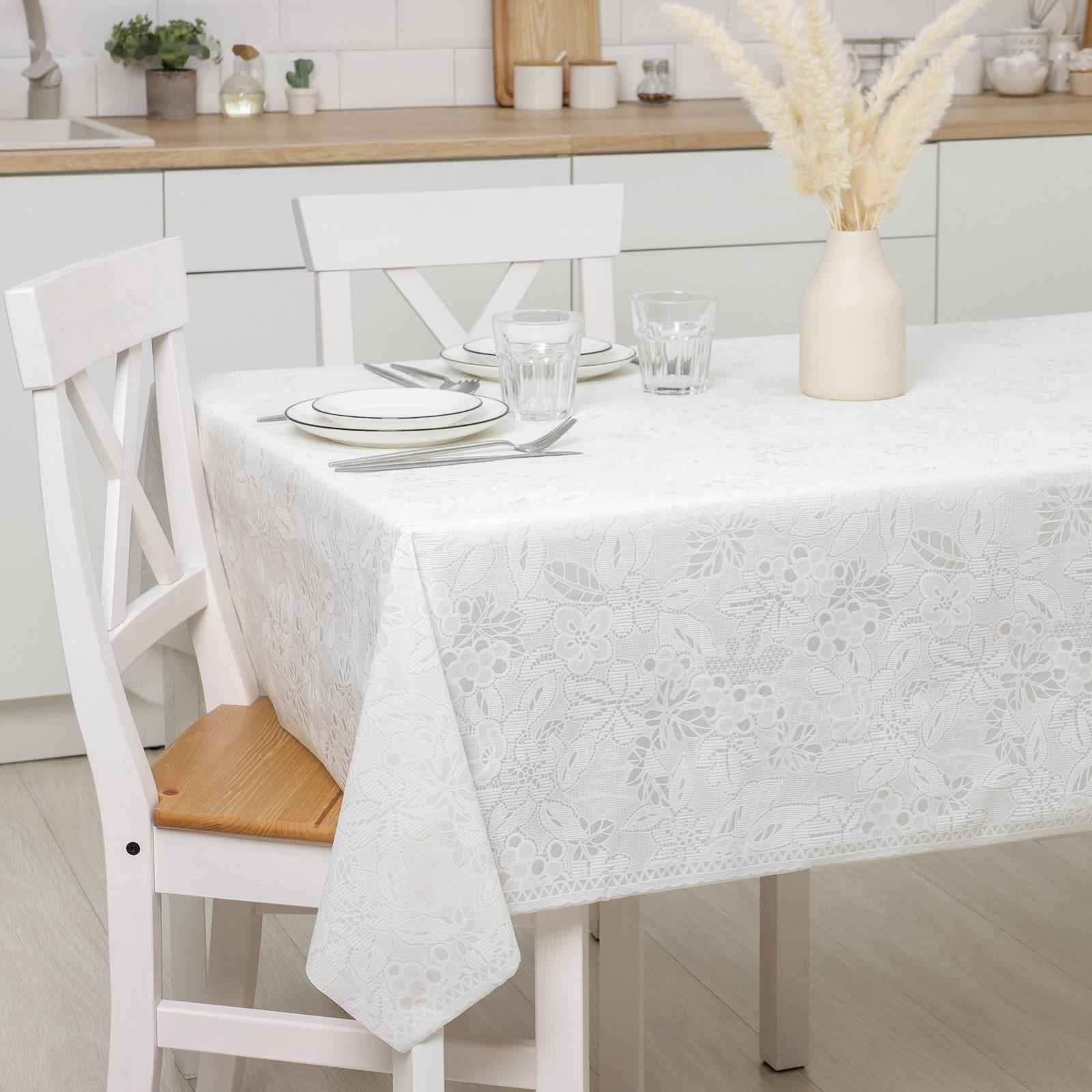 Клеёнка ажурная «Ягодки», ширина 137 см, рулон 20 метров