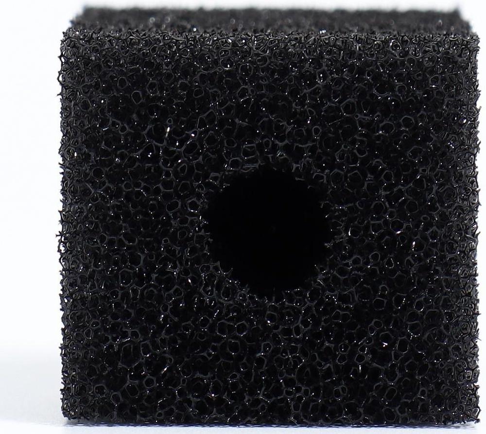 Губка прямоугольная для фильтра № 1, ретикулированная 30 PPI, 4 х 4,5 х 11 см, черная