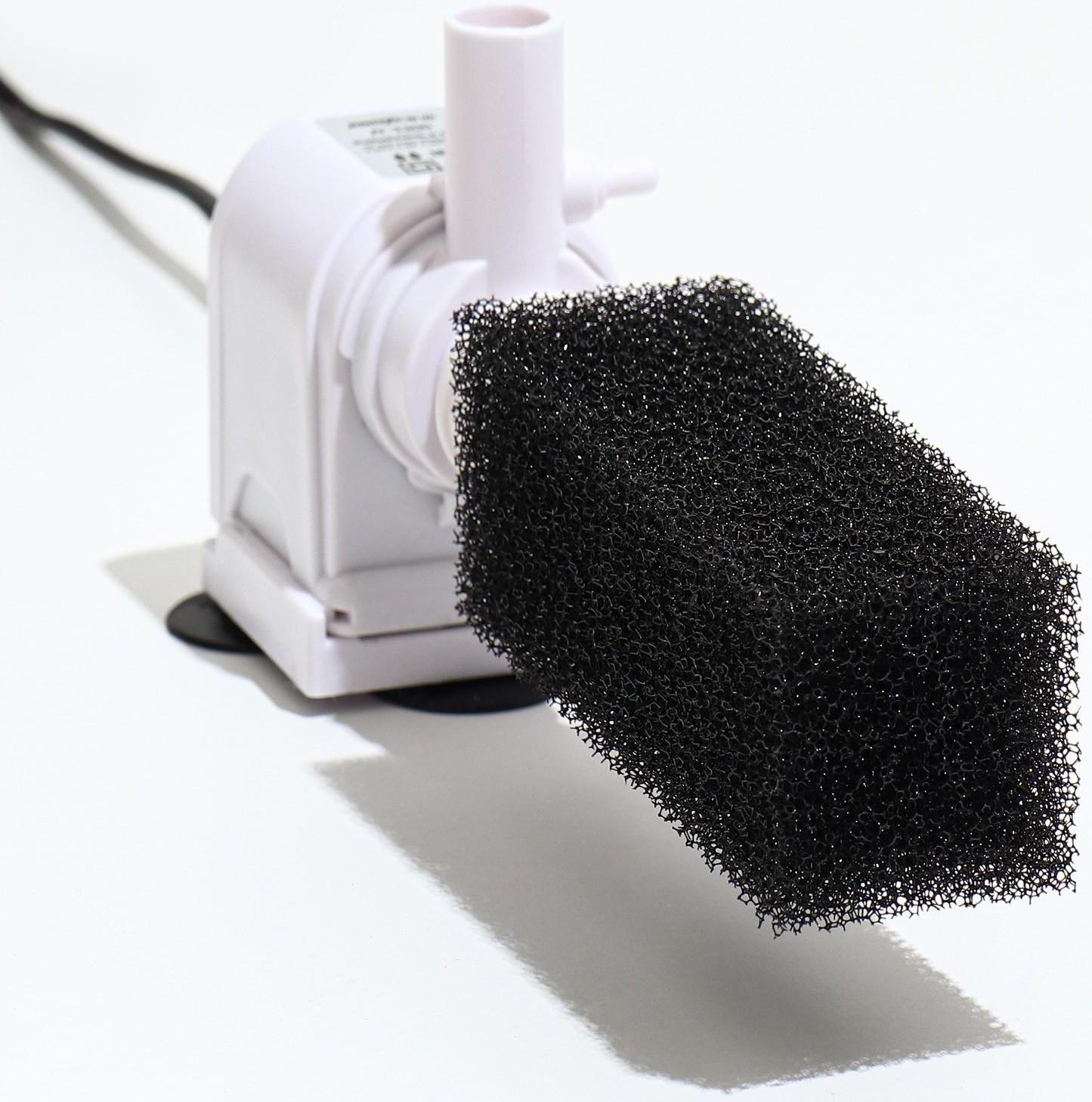 Губка прямоугольная для фильтра № 1, ретикулированная 30 PPI, 4 х 4,5 х 11 см, черная