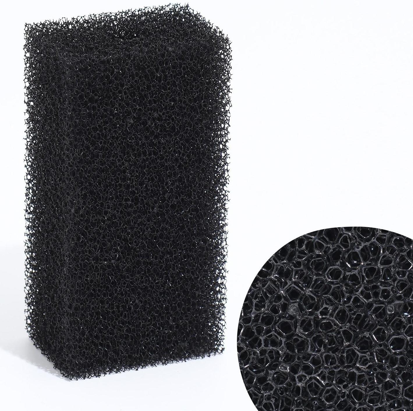 Губка прямоугольная для фильтра №2, ретикулированная, 6х4х11 см