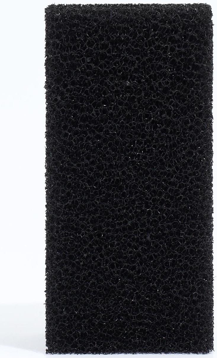 Губка прямоугольная для фильтра № 3, ретикулированная 30 PPI, 6 х 6 х 12 см, черная