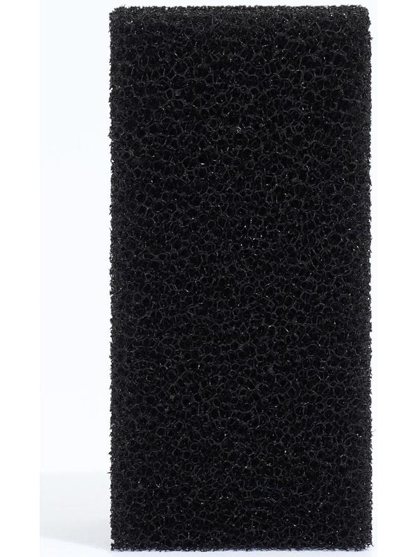 Губка прямоугольная для фильтра № 3, ретикулированная 30 PPI, 6 х 6 х 12 см, черная