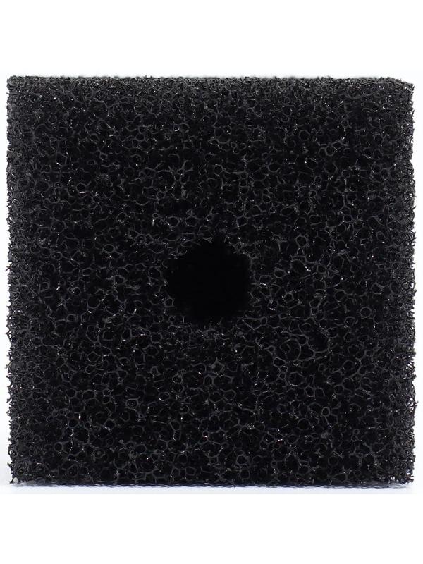 Губка прямоугольная для фильтра № 3, ретикулированная 30 PPI, 6 х 6 х 12 см, черная