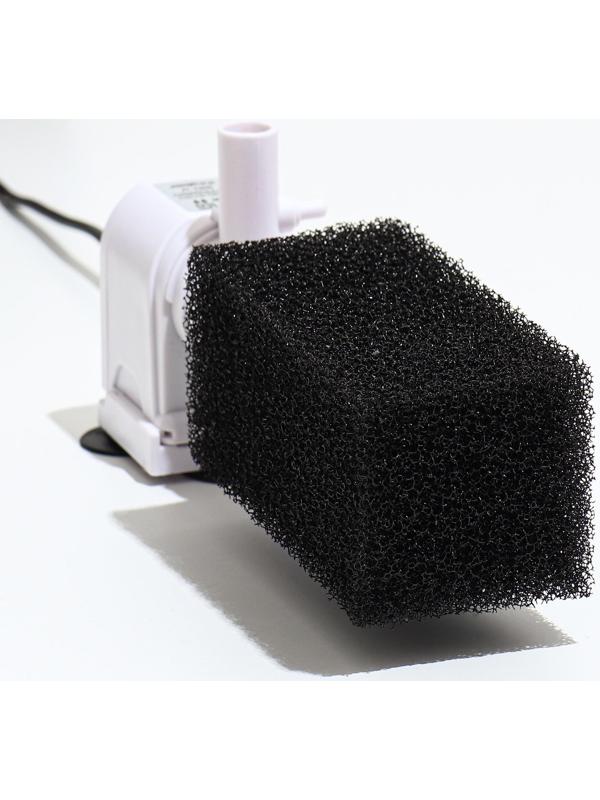 Губка прямоугольная для фильтра № 3, ретикулированная 30 PPI, 6 х 6 х 12 см, черная