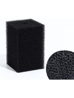 Губка прямоугольная для фильтра № 8, ретикулированная 30 PPI, 8 х 8 х 12 см, черная