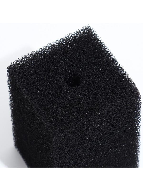 Губка прямоугольная для фильтра № 8, ретикулированная 30 PPI, 8 х 8 х 12 см, черная