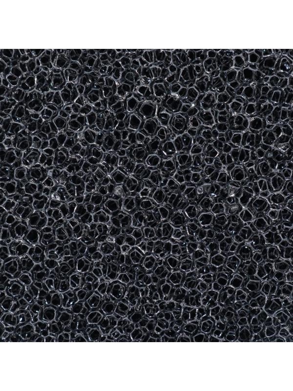 Губка прямоугольная для фильтра № 8, ретикулированная 30 PPI, 8 х 8 х 12 см, черная