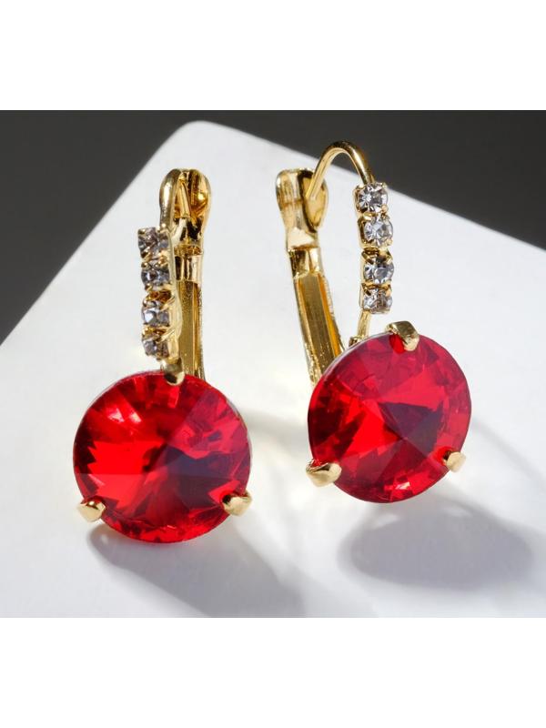 Серьги со стразами 