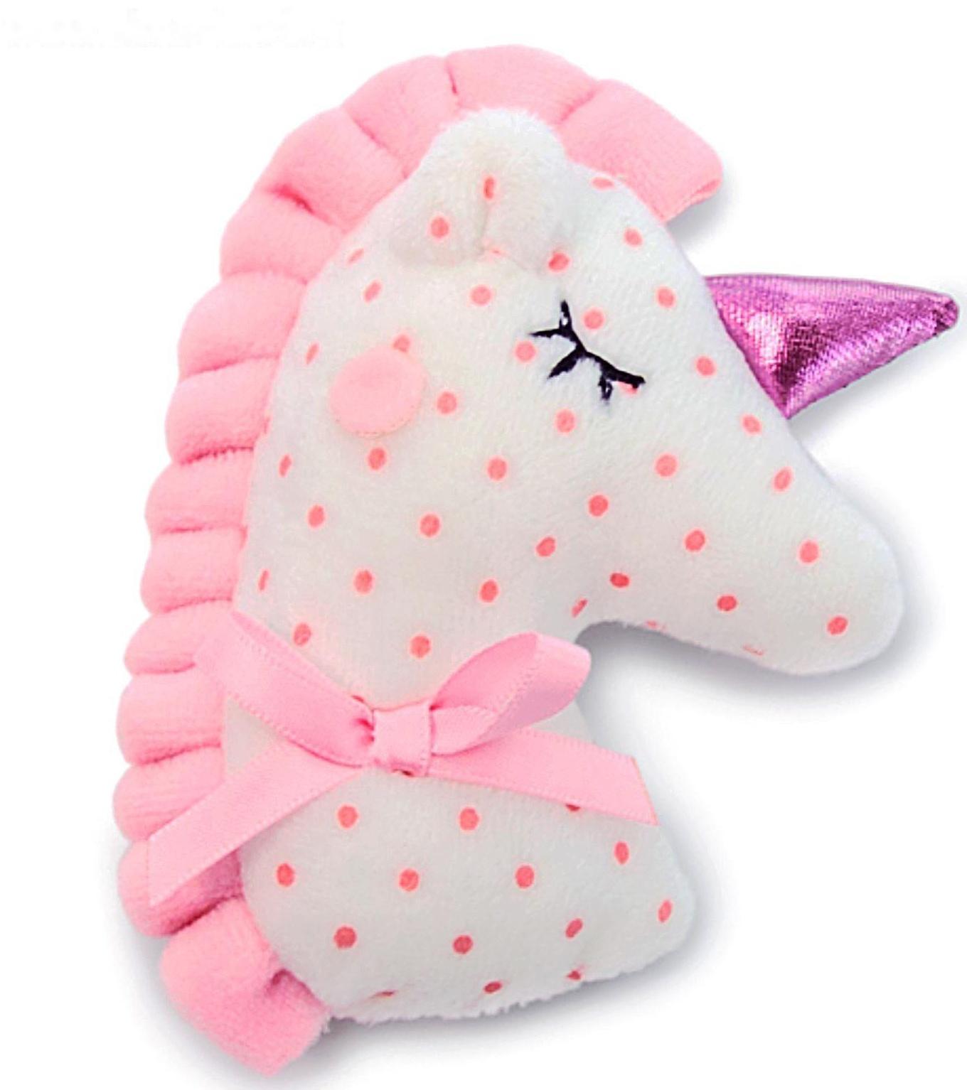 Мягкая игрушка «Зайка Ми с розовой подушкой - единорогом», 18 см