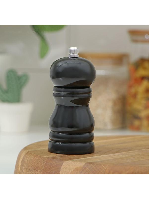 Мельница для специй Доляна «Краски», 11 см, цвет чёрный